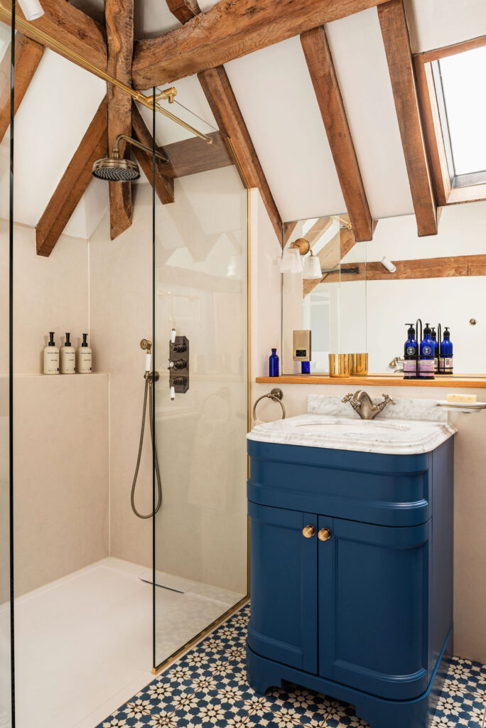 Guest Ensuite- Grade Listed Property Renovation by Katie Malik Design Studio