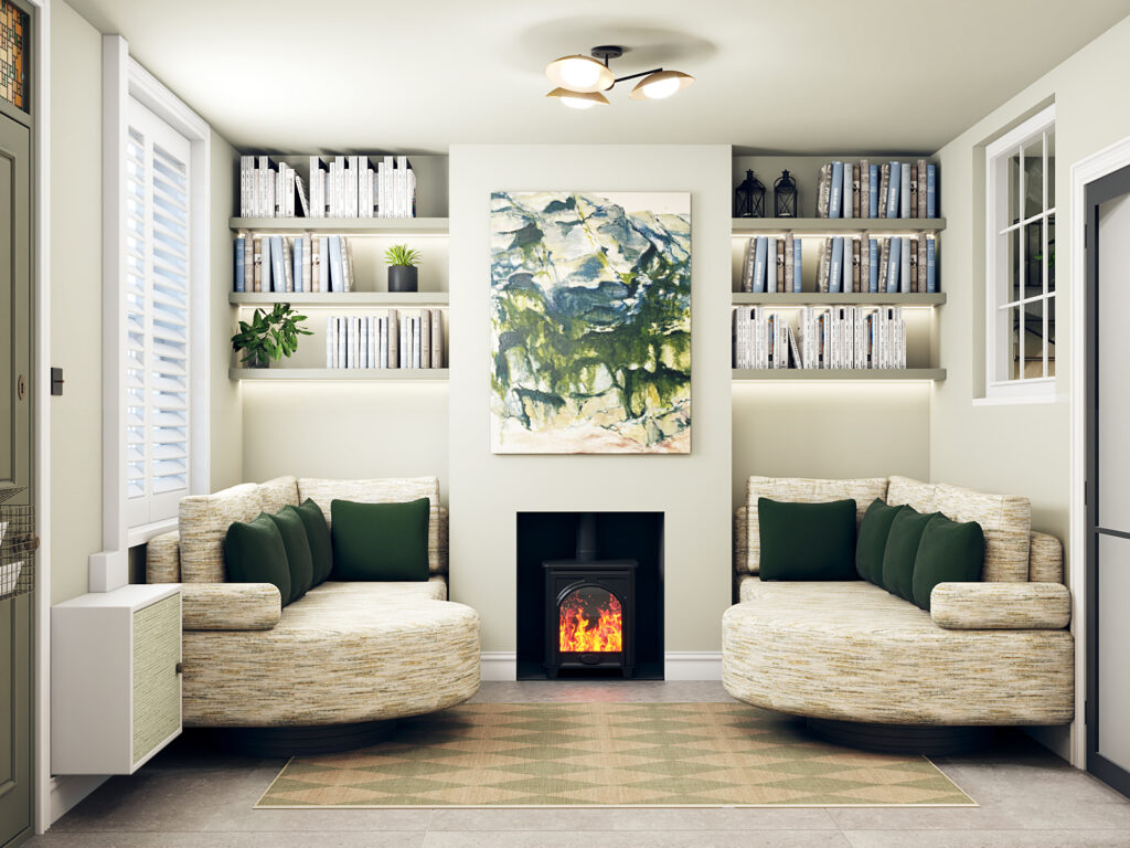 Lounge Visual- Victorian Terrace Renovation