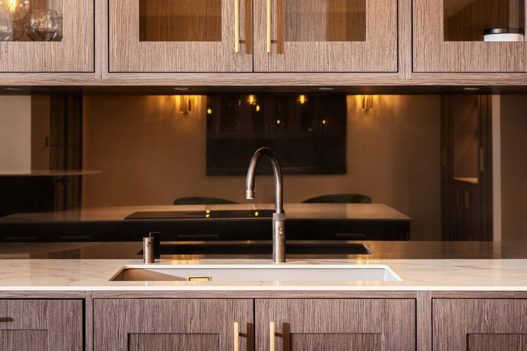 Luxury Kitchen Splashback by Katie Malik Interior Designer Cambridge