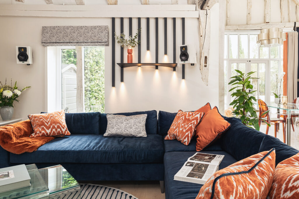 Barn Renovation bespoke sofa and joinery