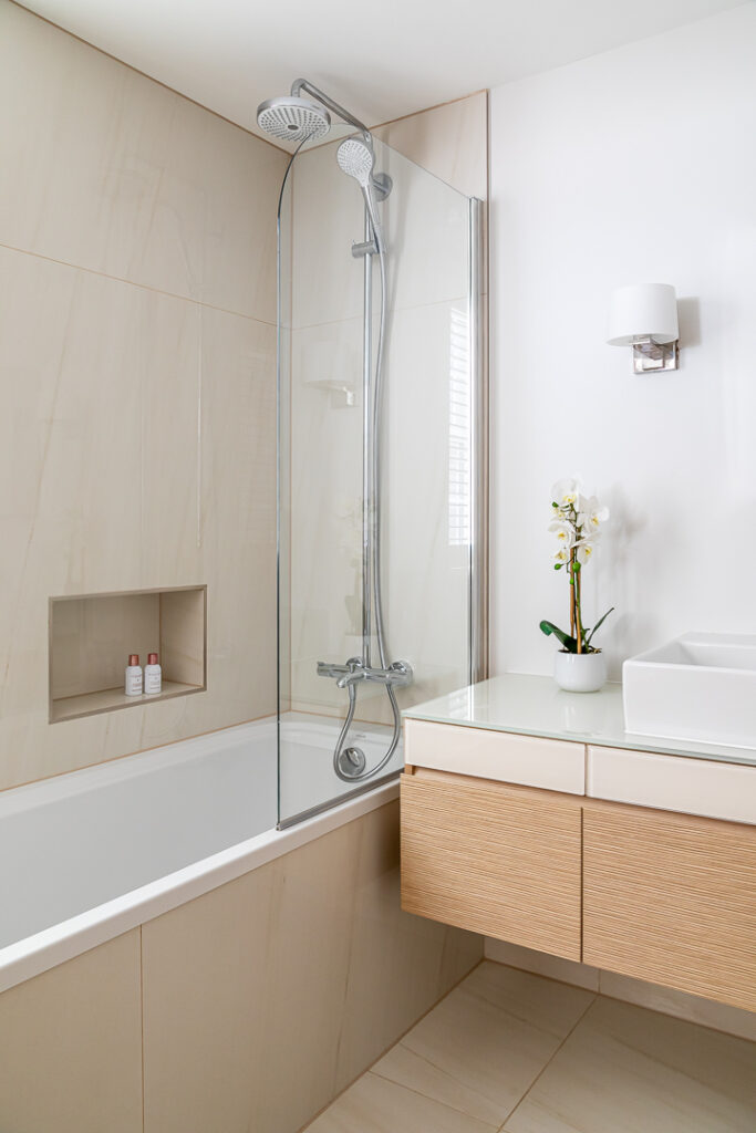 Contemporary Bathroom designed by Katie Malik Design Studio