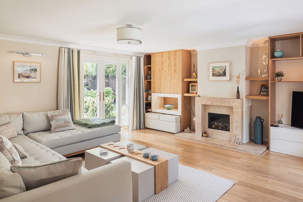 Healthy Home- Living Room by Katie Malik Design Studio