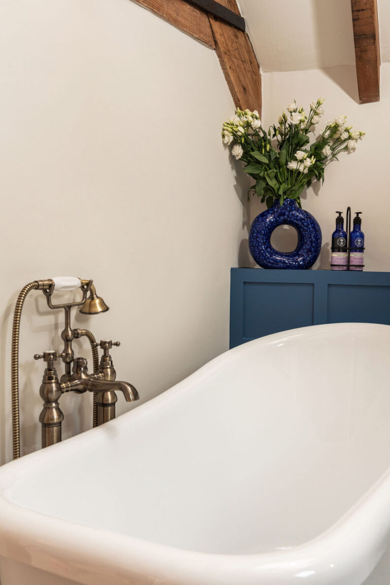 BLUE BATHROOM BY KATIE MALIK DESIGN STUDIO