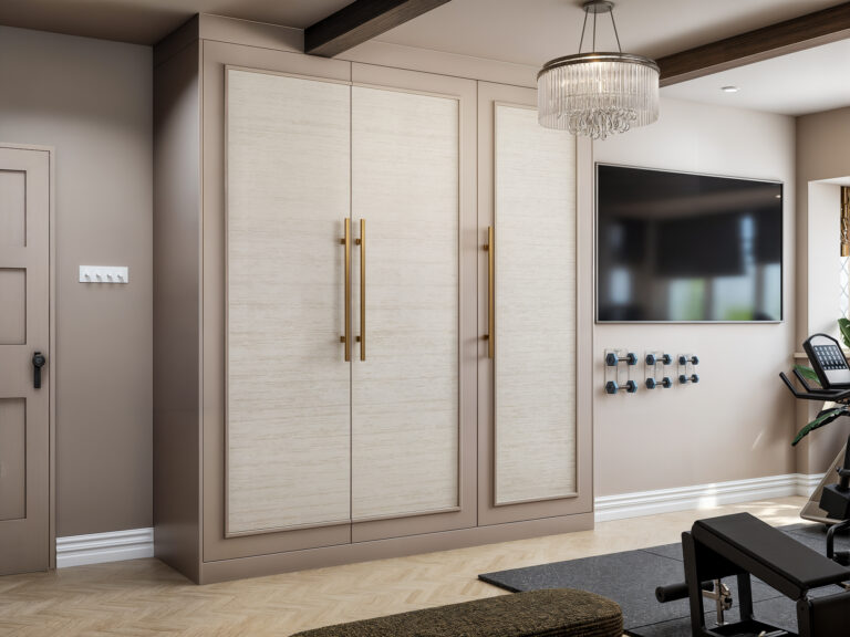 Compact home gym equipment including adjustable dumbbells and resistance bands for small spaces